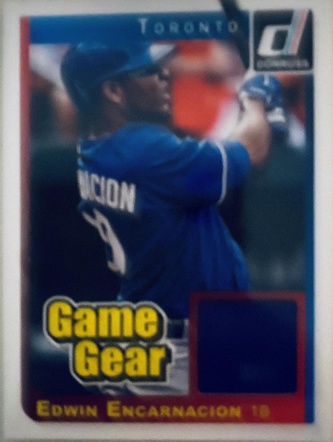 Edwin Encarnacion #44 Baseball Cards 2014 Donruss Game Gear