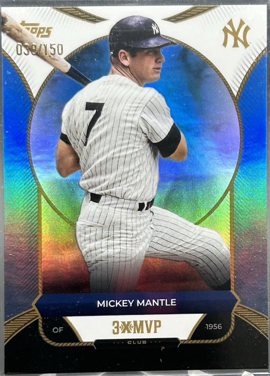 Mickey Mantle [Blue Foil] #19