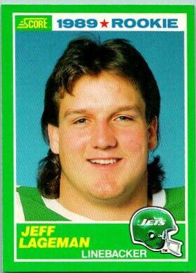 Jeff Lageman #267 Football Cards 1989 Panini Score