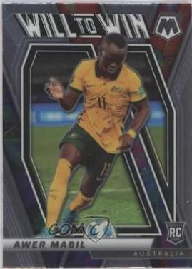Awer Mabil #25 Soccer Cards 2021 Panini Mosaic Road to FIFA World Cup Will to Win