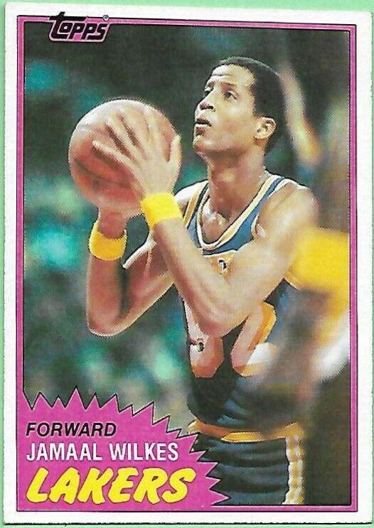 Jamaal Wilkes #23 Basketball Cards 1981 Topps