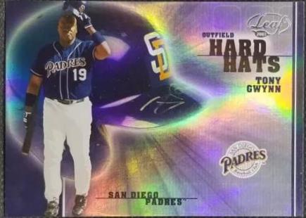 Tony Gwynn #7 Baseball Cards 2003 Leaf Hard Hats