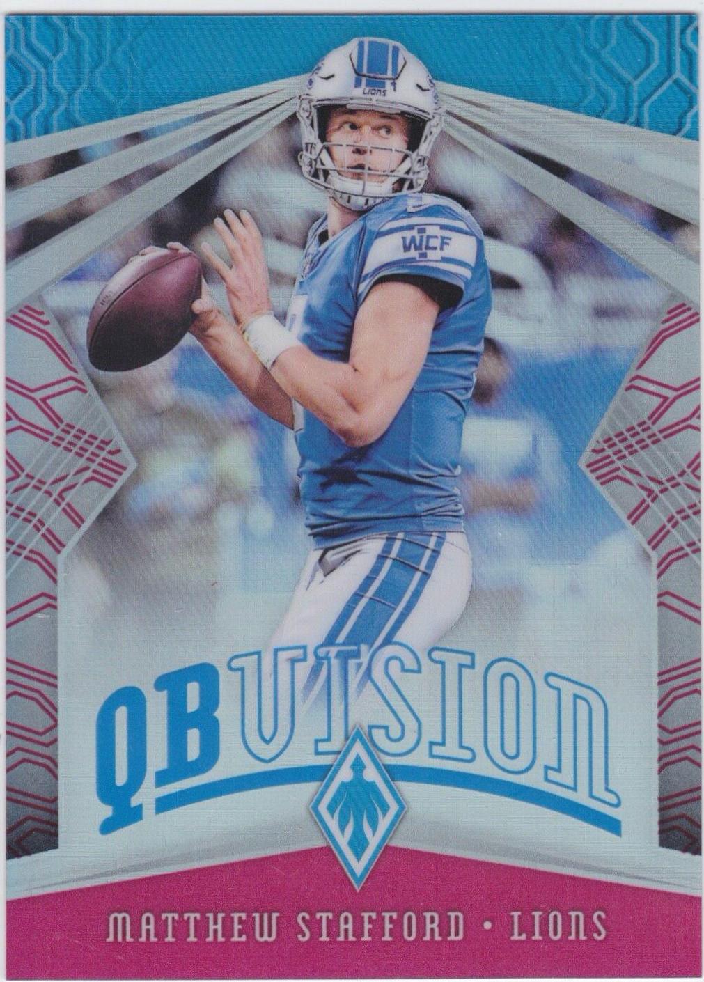 Matthew Stafford #6 Football Cards 2018 Panini Phoenix QB Vision