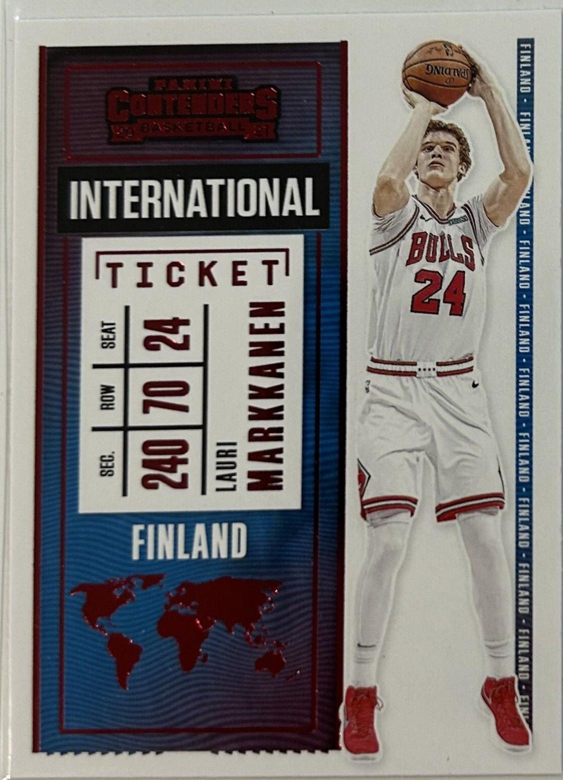 Lauri Markkanen #17 2020 Panini Contenders International Basketball