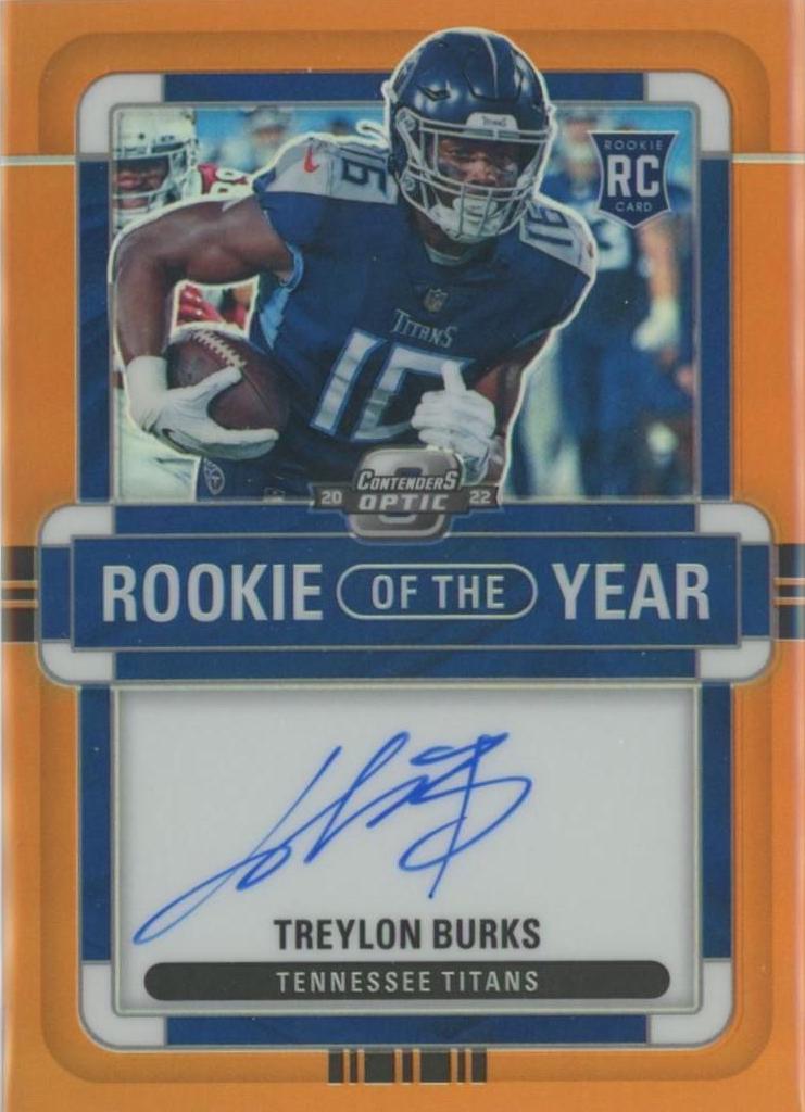 Treylon Burks [Rookie of the Year Autograph Orange] #ROY-TB