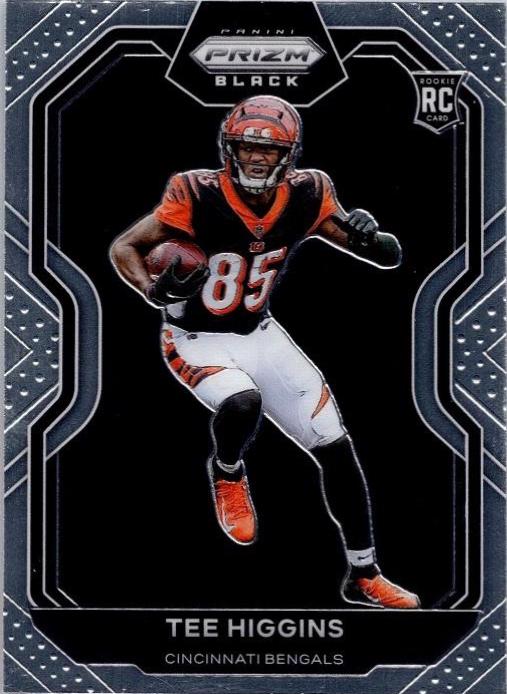 Tee Higgins #PB-10 Football Cards 2020 Panini Chronicles Prizm Black