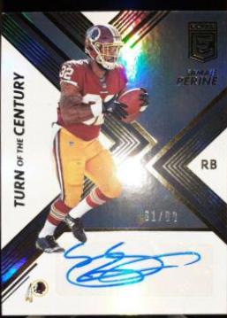 Samaje Perine #TC-13 Football Cards 2017 Panini Donruss Elite Turn of the Century Autographs