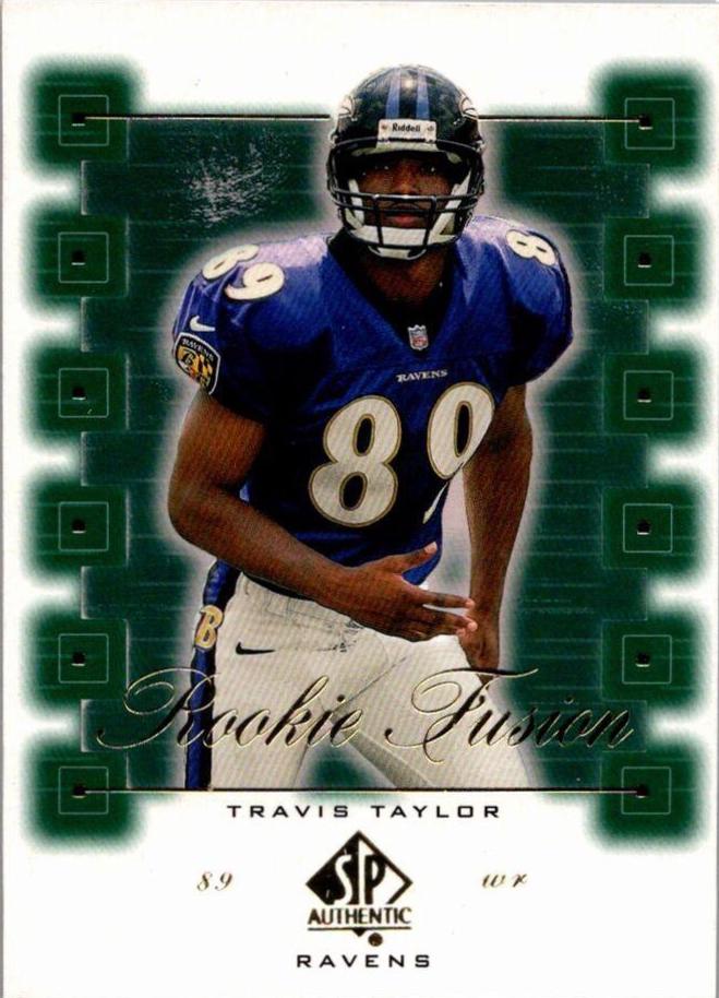 Travis Taylor #RF3 Football Cards 2000 SP Authentic Rookie Fusion
