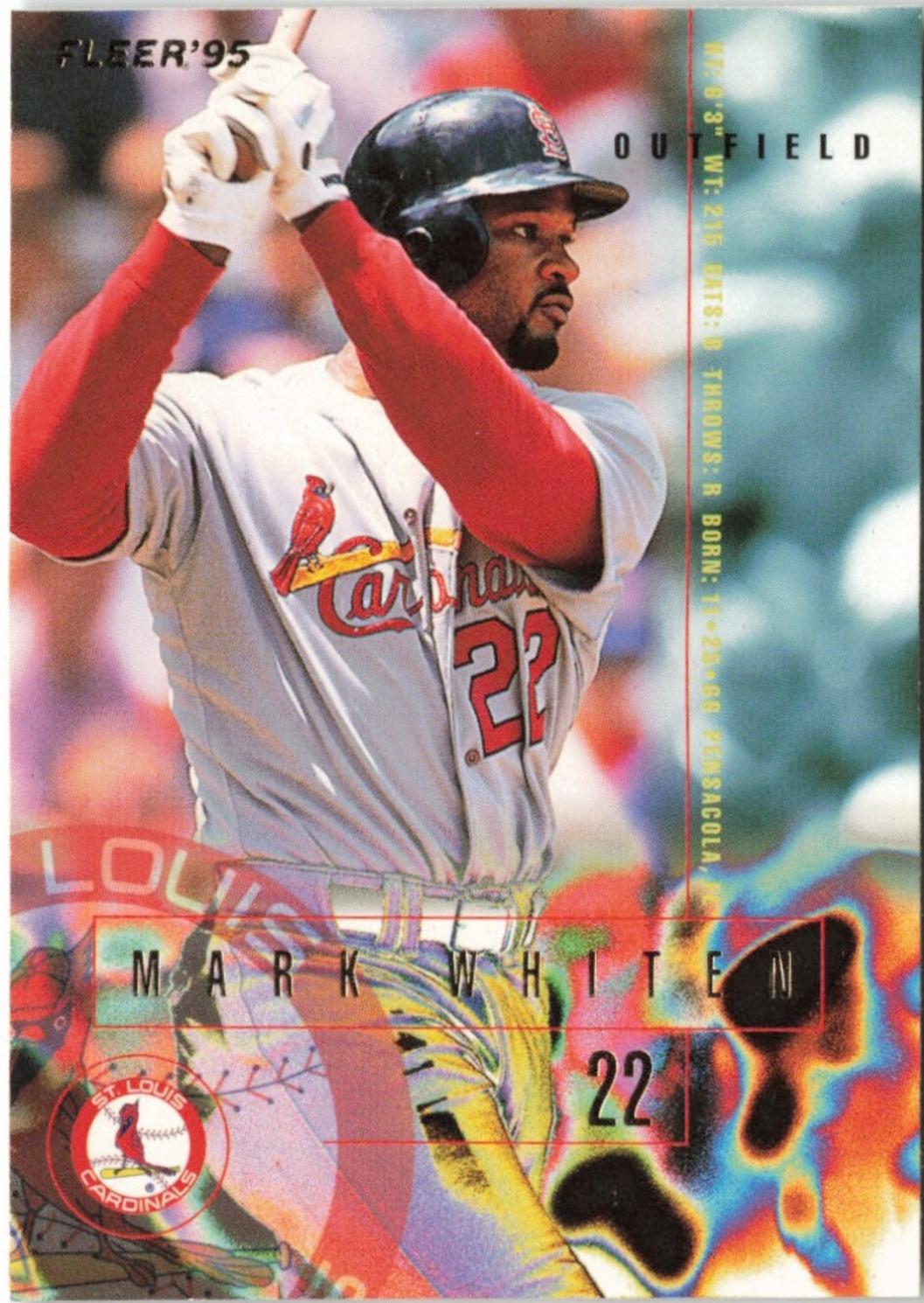 Mark Whiten #512 Baseball Cards 1995 Fleer