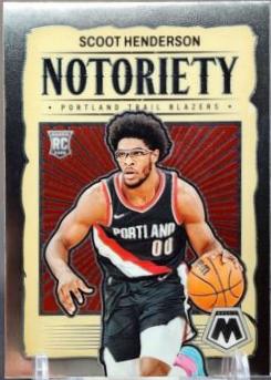 Scoot Henderson #4 Basketball Cards 2023 Panini Mosaic Notoriety