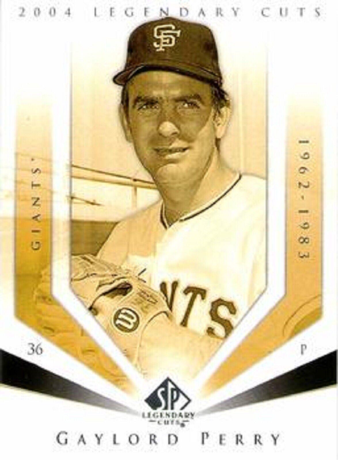 Gaylord Perry #42 Baseball Cards 2004 SP Legendary Cuts