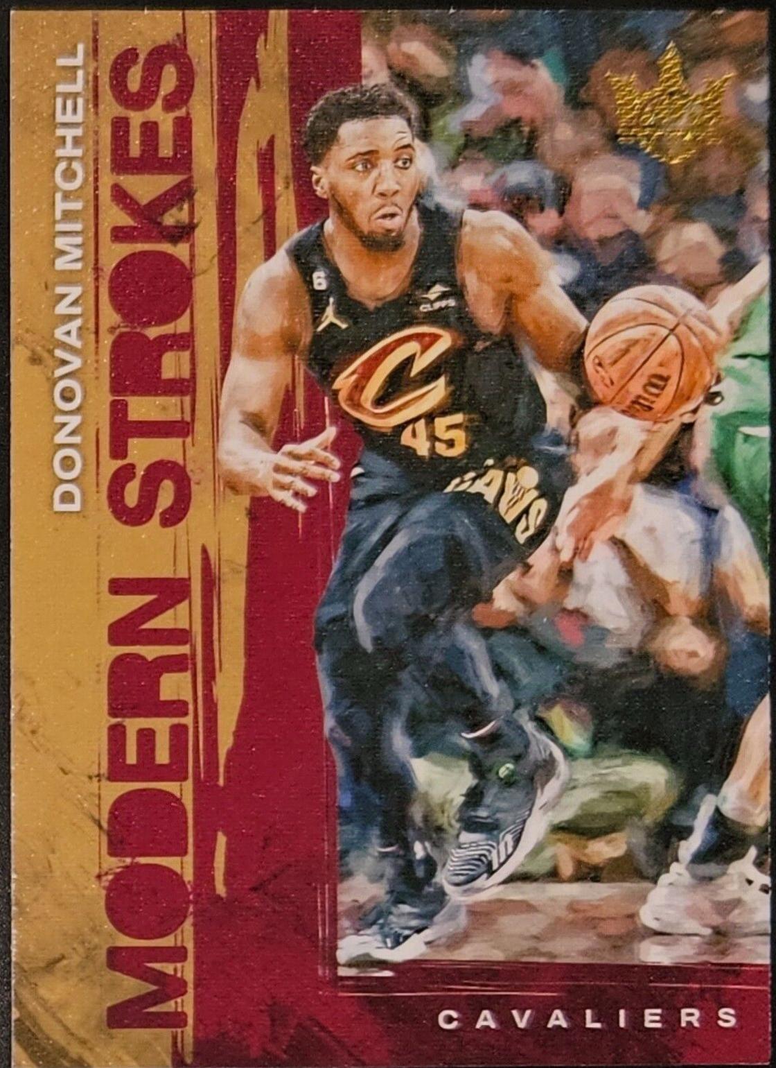 Donovan Mitchell #6 Basketball Cards 2023 Panini Court Kings Modern Strokes