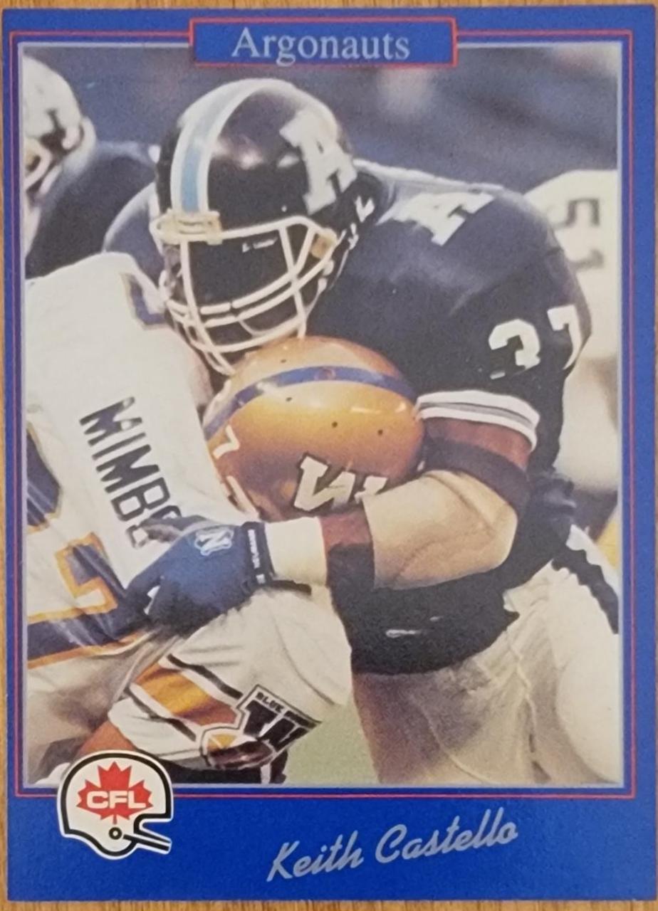 Keith Castello #209 1991 Jogo Cfl Football