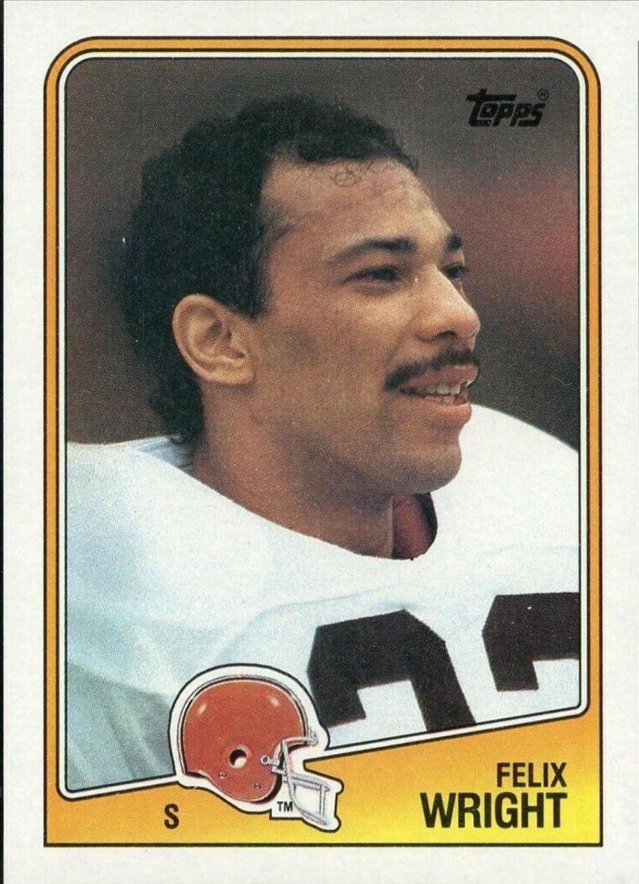 Felix Wright #101 Football Cards 1988 Topps
