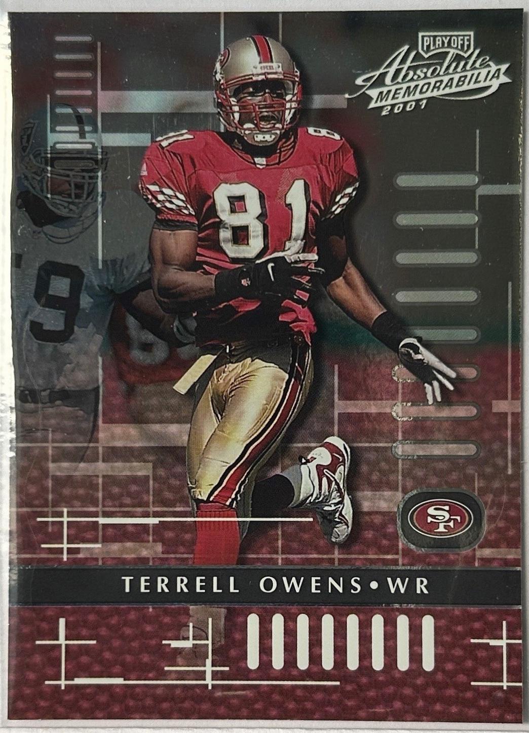 Terrell Owens #82 2001 Playoff Absolute Memorabilia Football