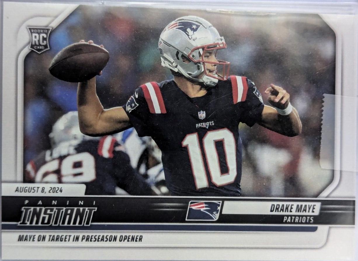 Drake Maye #2 Football Cards 2024 Panini Instant