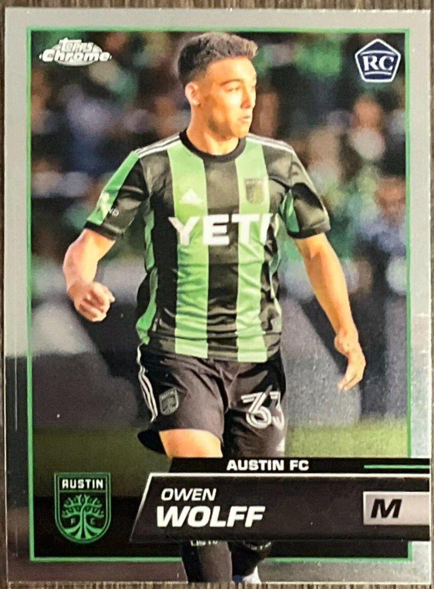 Owen Wolff #33 Soccer Cards 2023 Topps Chrome MLS