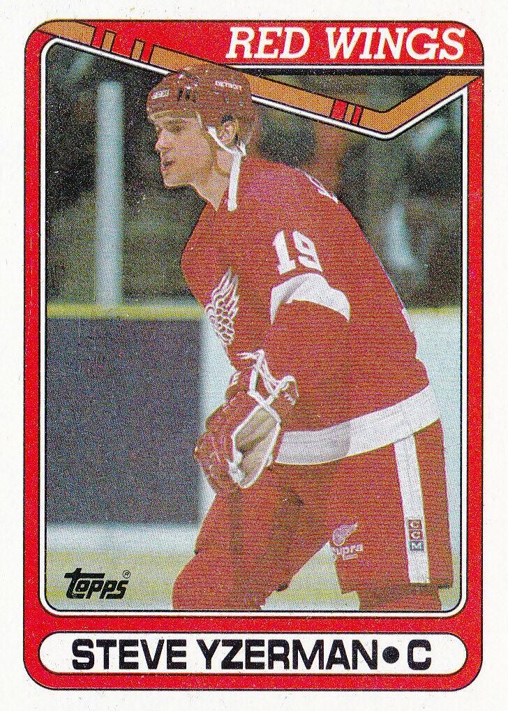 Steve Yzerman #222 Hockey Cards 1990 Topps