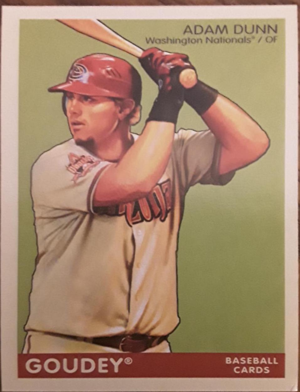 Adam Dunn #1 Baseball Cards 2009 Upper Deck Goudey