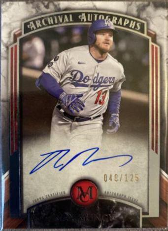 Max Muncy #AA-MM Baseball Cards 2022 Topps Museum Collection Archival Autographs