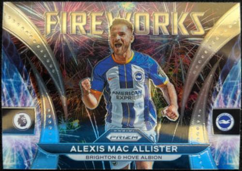 Alexis Mac Allister #29 Soccer Cards 2022 Panini Prizm Premier League Fireworks