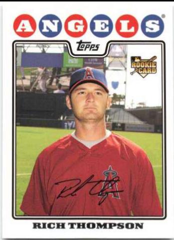 Rich Thompson #62 Baseball Cards 2008 Topps