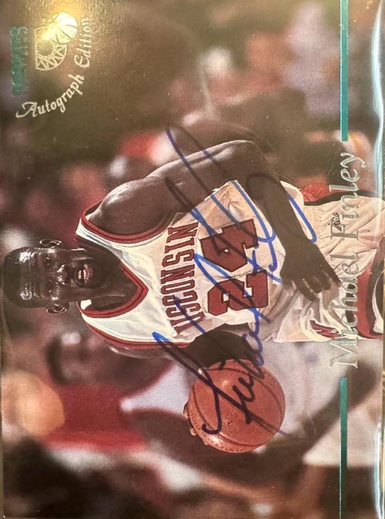 Michael Finley #19 Basketball Cards 1995 Classic Autograph Edition Autographs
