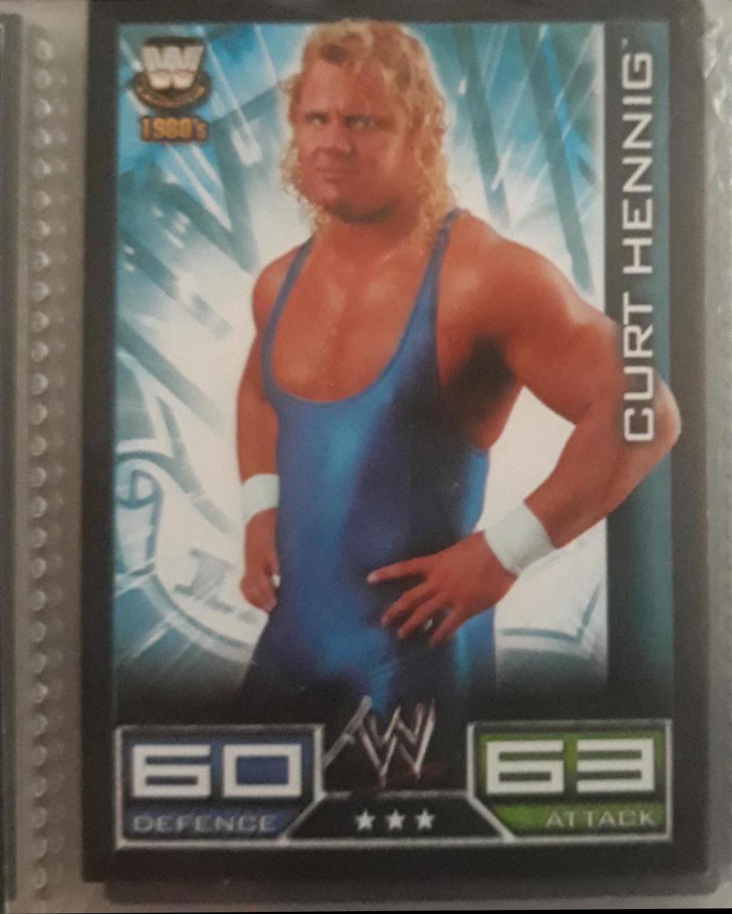 Curt Hennig Wrestling Cards 2008 Topps WWE Slam Attax