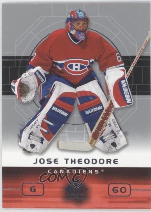 Jose Theodore #47 2002-03 SP Authentic Hockey