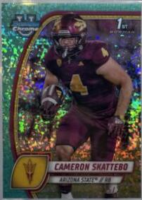Cameron Skattebo [Aqua Mini Diamond Refractor] #37