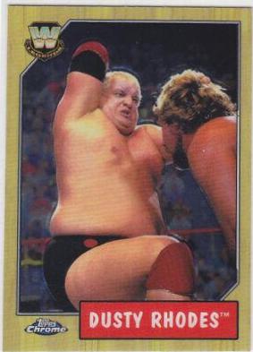 Dusty Rhodes #74 Wrestling Cards 2008 Topps Heritage III Chrome WWE