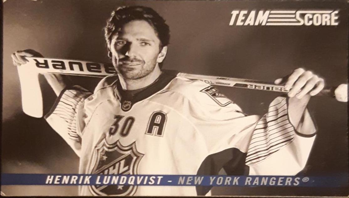 Henrik Lundqvist #TS6 Hockey Cards 2012 Score Team Score