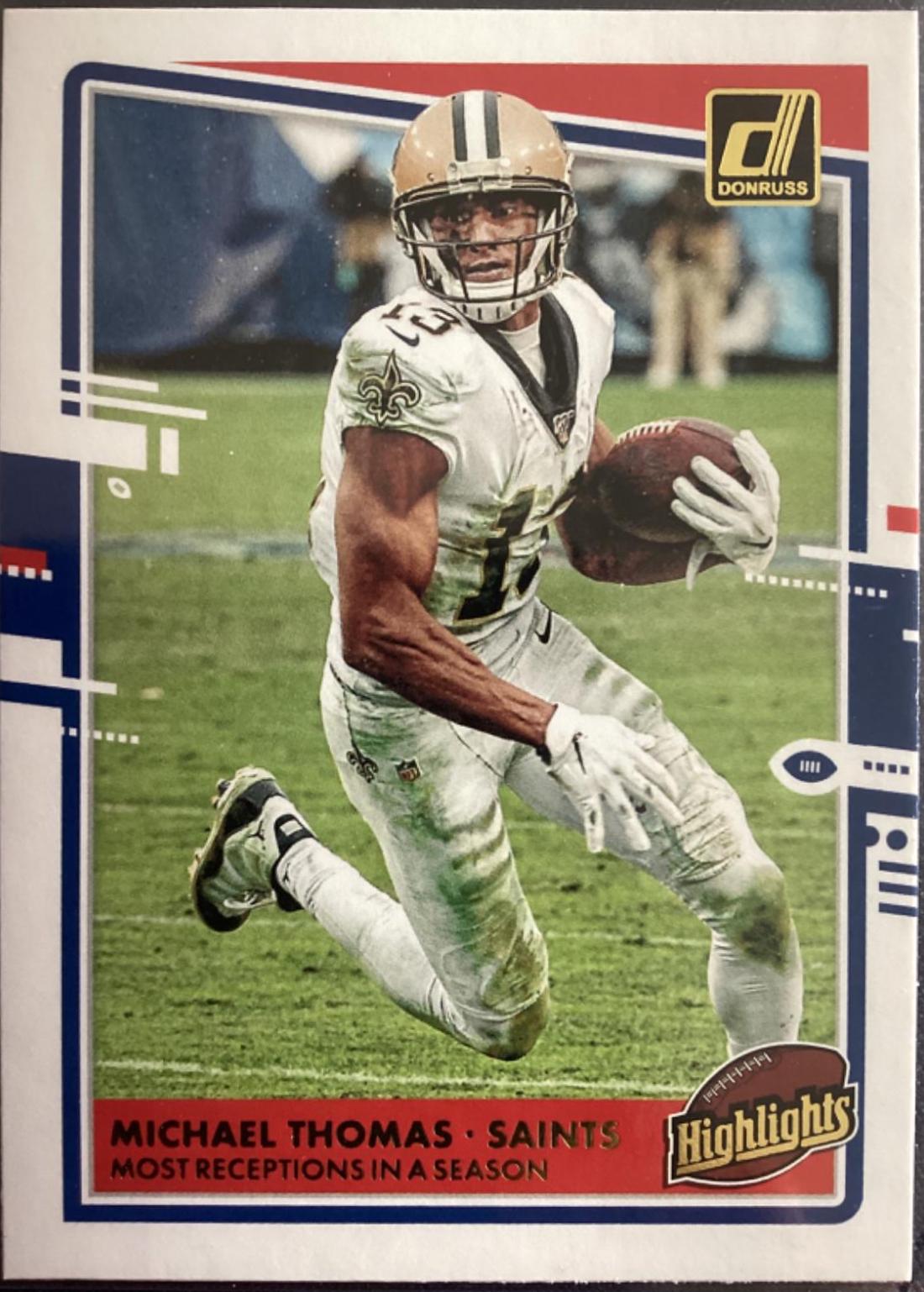 Michael Thomas #H-MT Football Cards 2020 Panini Donruss Highlights