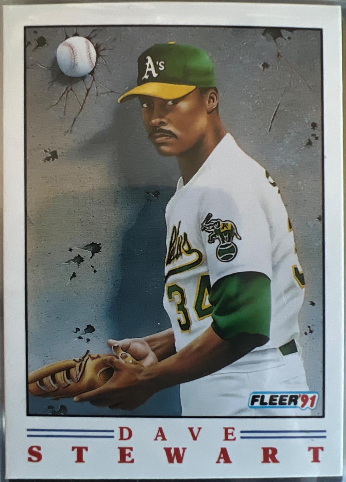 1991 Fleer Pro Vision Dave Stewart #4 card
