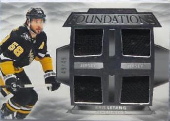 Kris Letang #F-KL Hockey Cards 2021 Upper Deck The Cup Foundations Quad Jersey