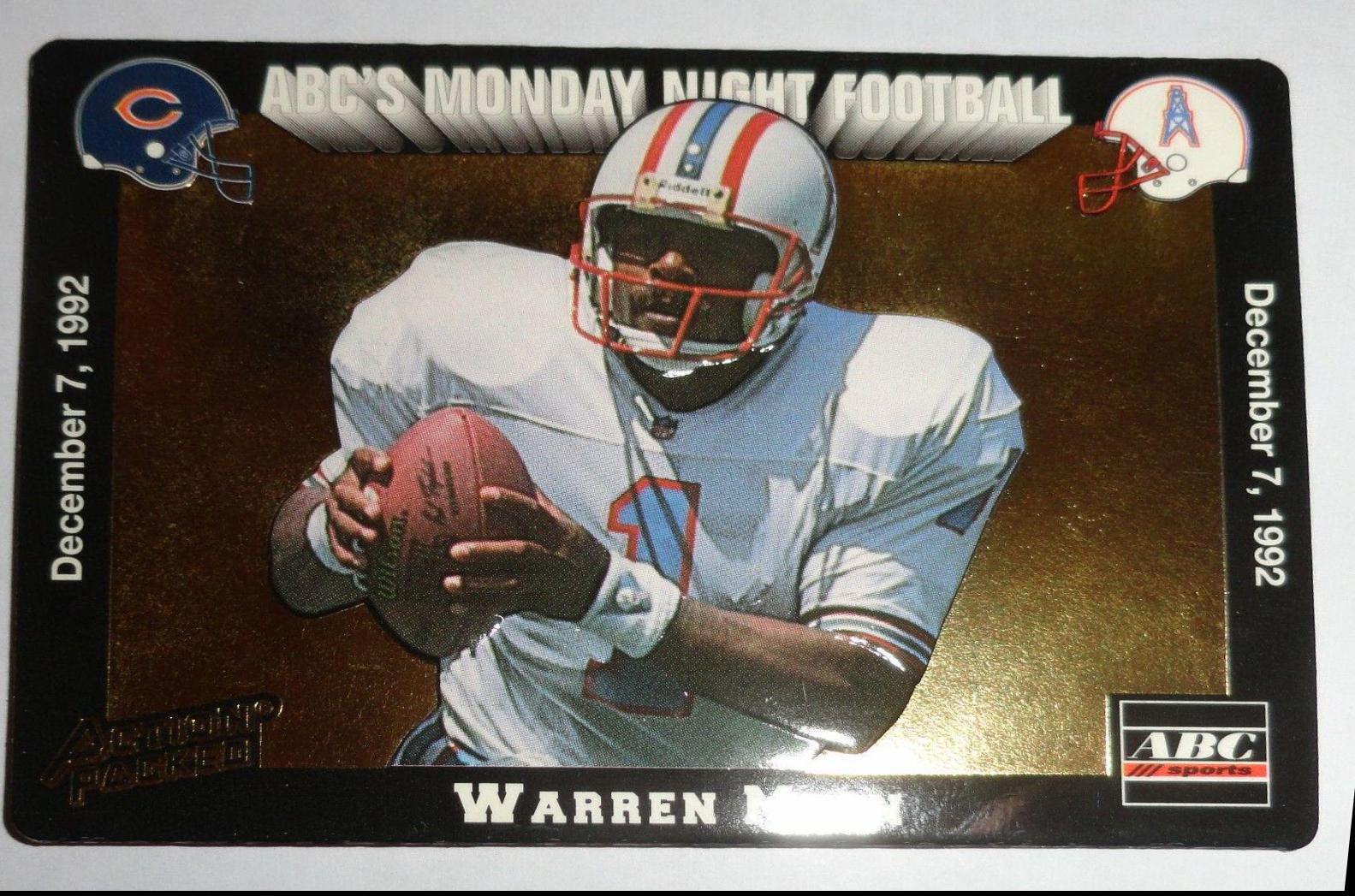 Warren Moon #MN6 1993 Action Packed Monday Night Football