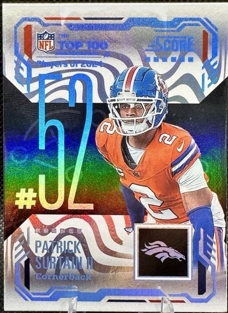 2025 Panini Score Top 100 Patrick Surtain II #52 card