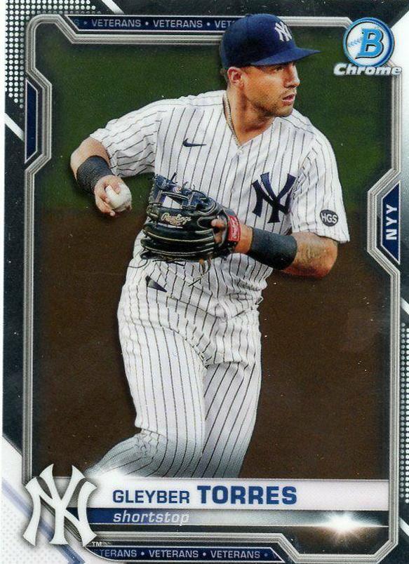 Gleyber Torres #50 2021 Bowman Chrome Baseball