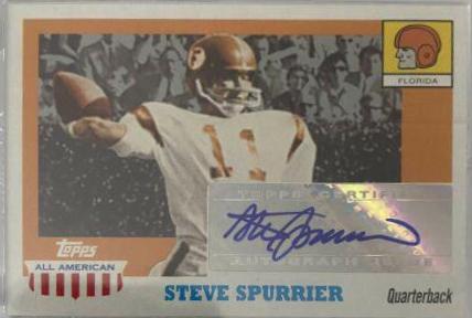 Steve Spurrier #A-SS Football Cards 2005 Topps All American Autograph