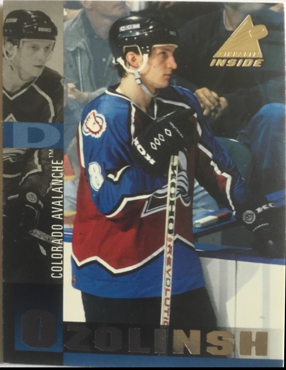 Sandis Ozolinsh #137 Hockey Cards 1997 Pinnacle Inside