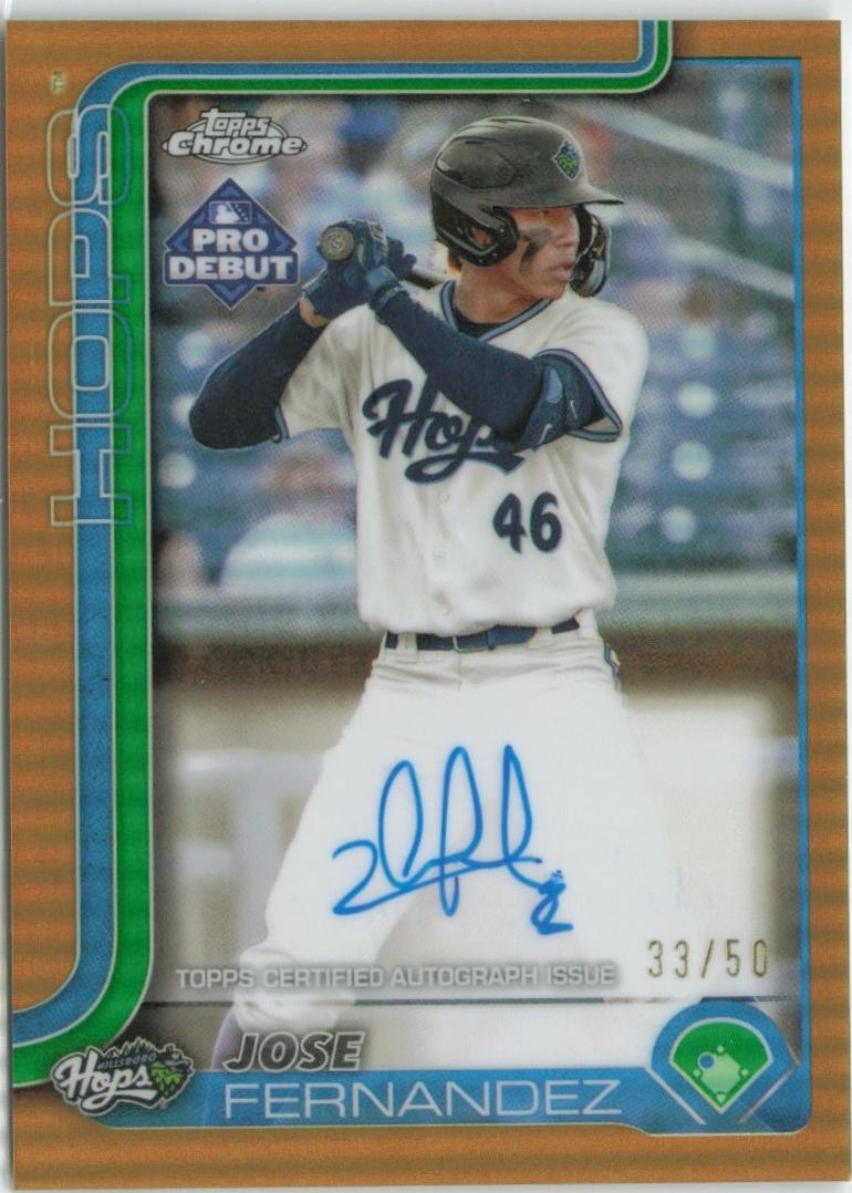 Jose Fernandez [Gold Refractor Autograph] #PDC-61