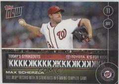 Max Scherzer #68 Baseball Cards 2016 Topps Now Prices