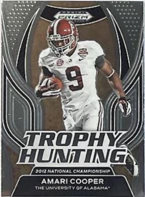 Amari Cooper #TH-11 Football Cards 2023 Panini Prizm Draft Picks Trophy Hunting