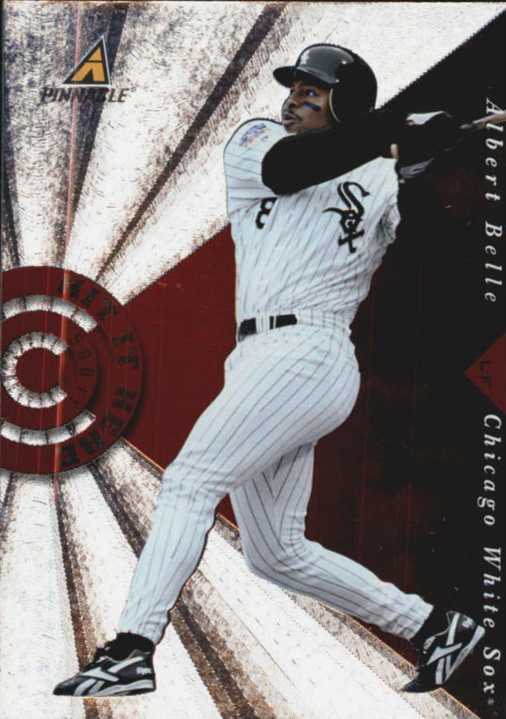 Albert Belle #6 Baseball Cards 1998 Pinnacle Hit It Here