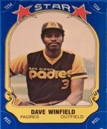 Dave Winfield #25 Baseball Cards 1981 Fleer Star Stickers