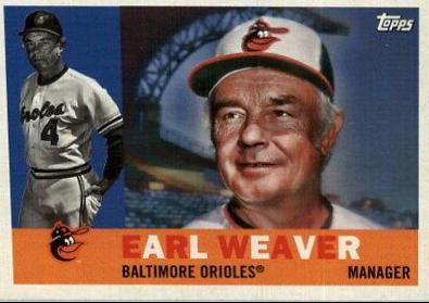 Earl Weaver #3 Baseball Cards 2017 Topps Archives