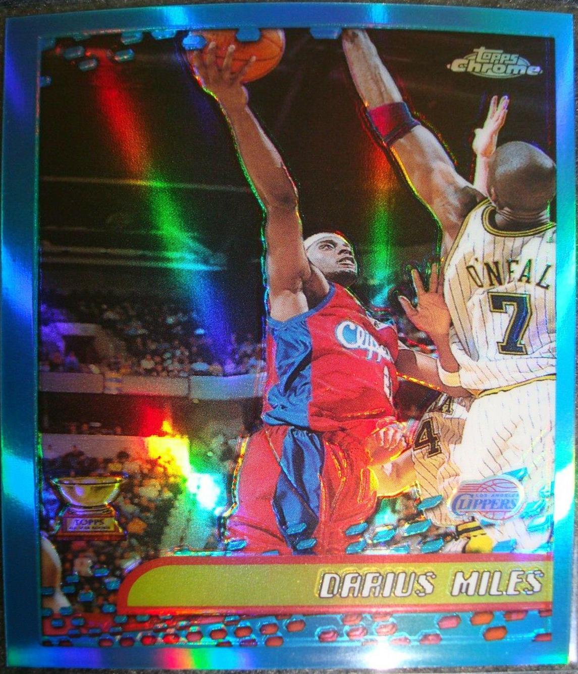 Darius Miles #17 Basketball Cards 2001 Topps Chrome