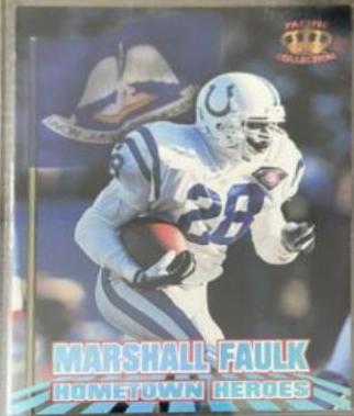 Marshall Faulk #HH-4 Football Cards 1995 Pacific Hometown Heroes
