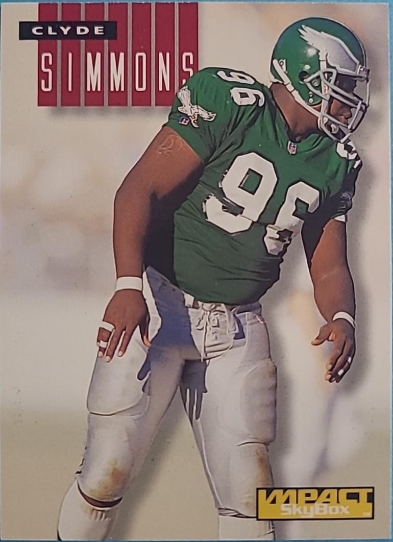Clyde Simmons #207 1994 Skybox Impact Football