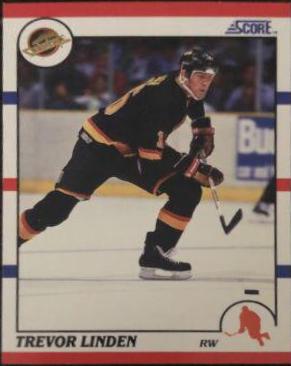 Trevor Linden #32 Hockey Cards 1990 Score